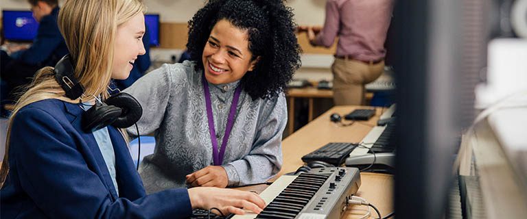 Opportunity & Growth Students working in the computer lab